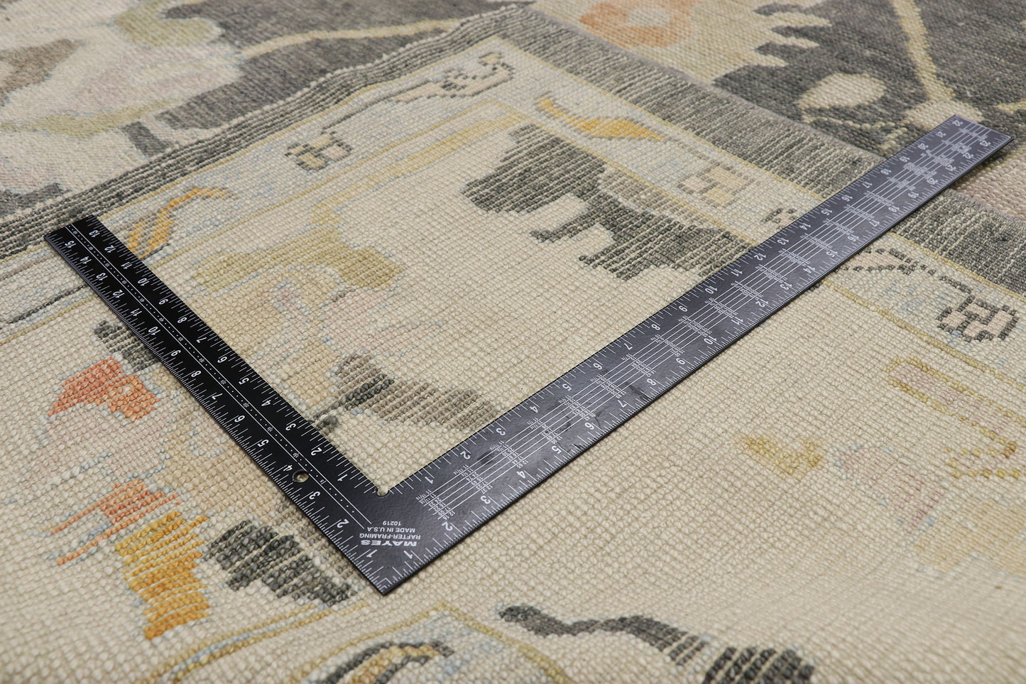 9 x 12 Earth-Tone Turkish Oushak Rug 52643