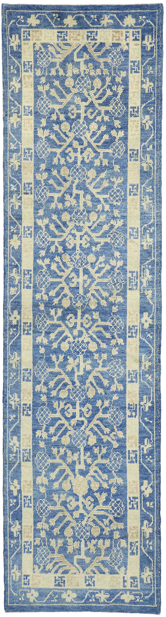 3 x 13 New Oushak Khotan Runner 52645