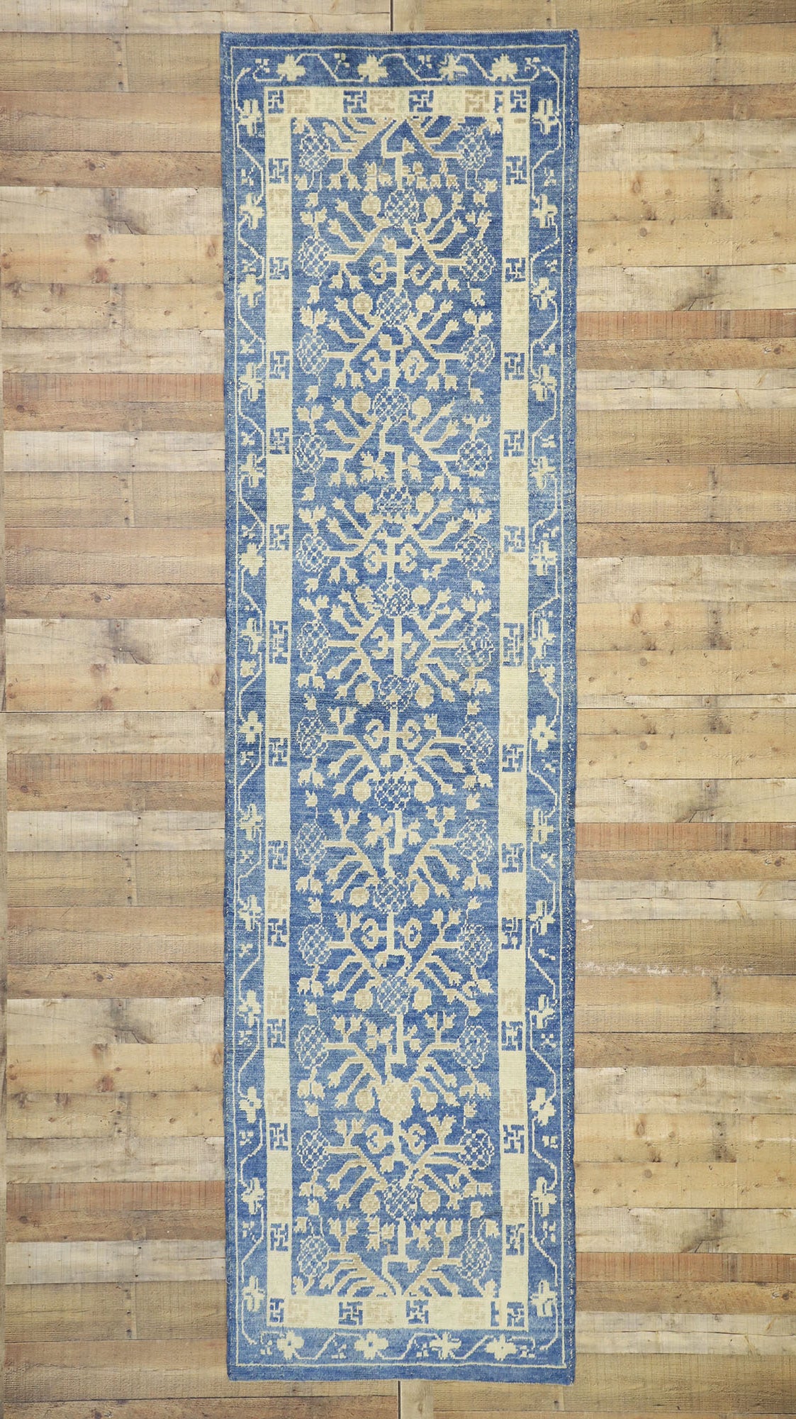 3 x 13 New Oushak Khotan Runner 52645