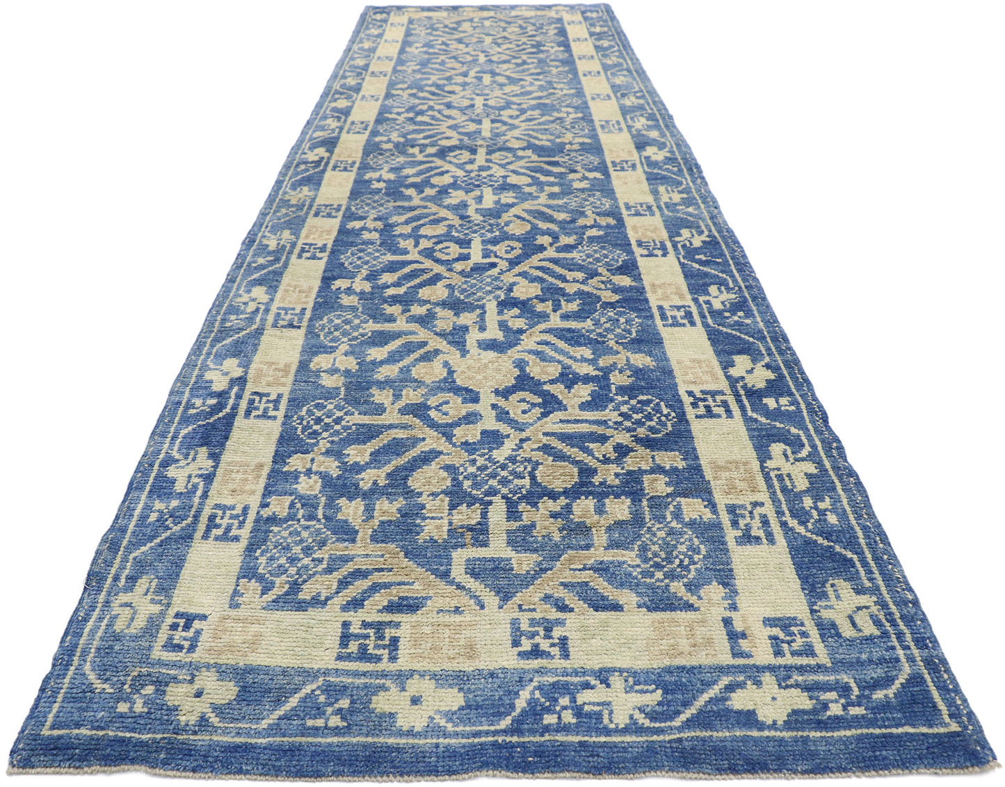3 x 13 New Oushak Khotan Runner 52645