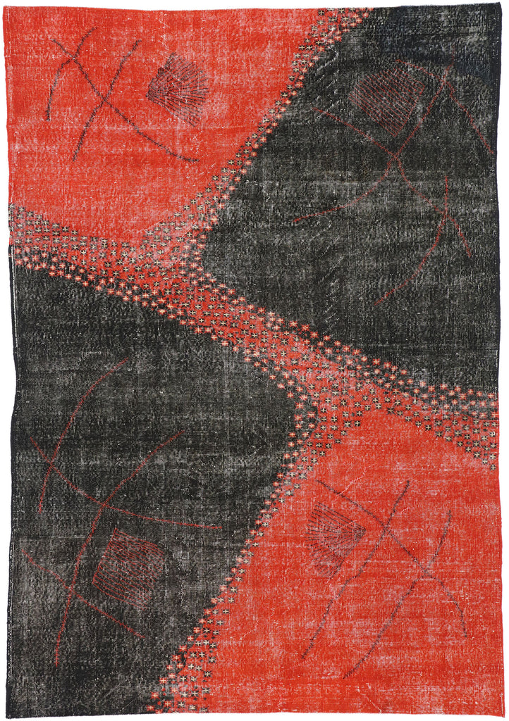 7 x 10 Zeki Muren Vintage Turkish Sivas Rug 52649