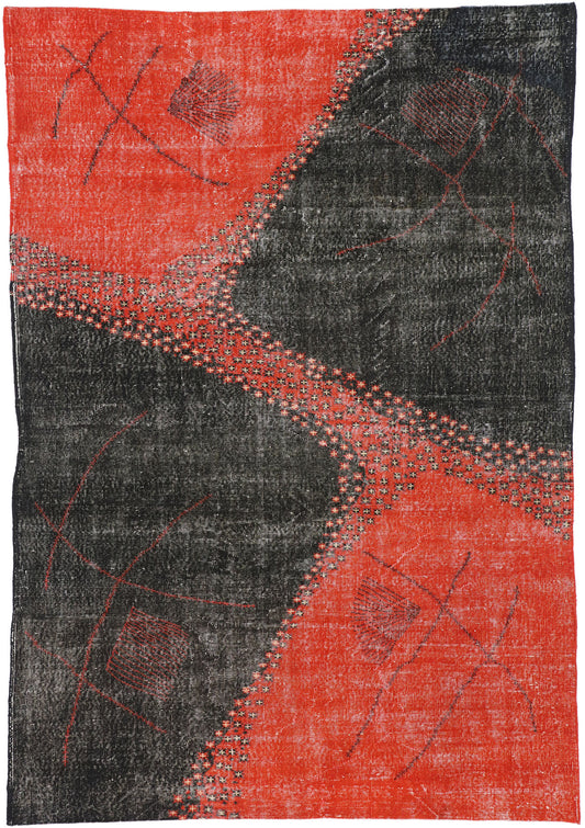7 x 10 Zeki Muren Vintage Turkish Sivas Rug 52649