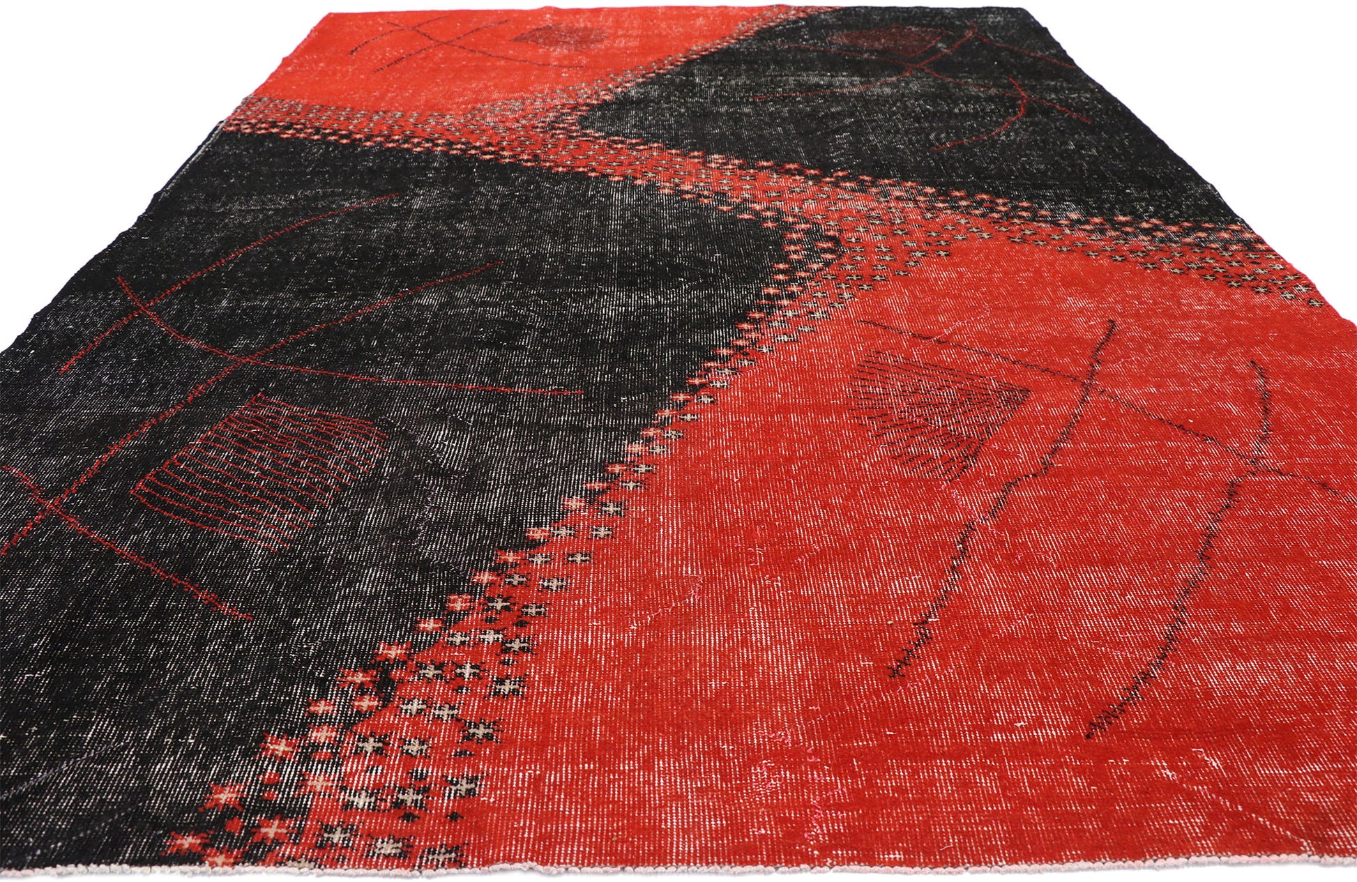 7 x 10 Zeki Muren Vintage Turkish Sivas Rug 52649