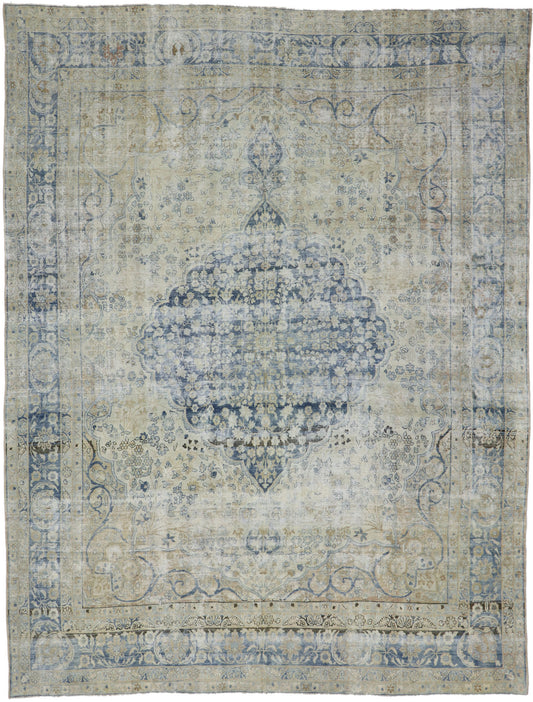 9 x 11 Antique Persian Kerman Rug 53654