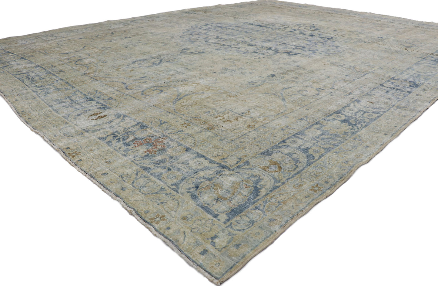 9 x 11 Antique Persian Kerman Rug 53654