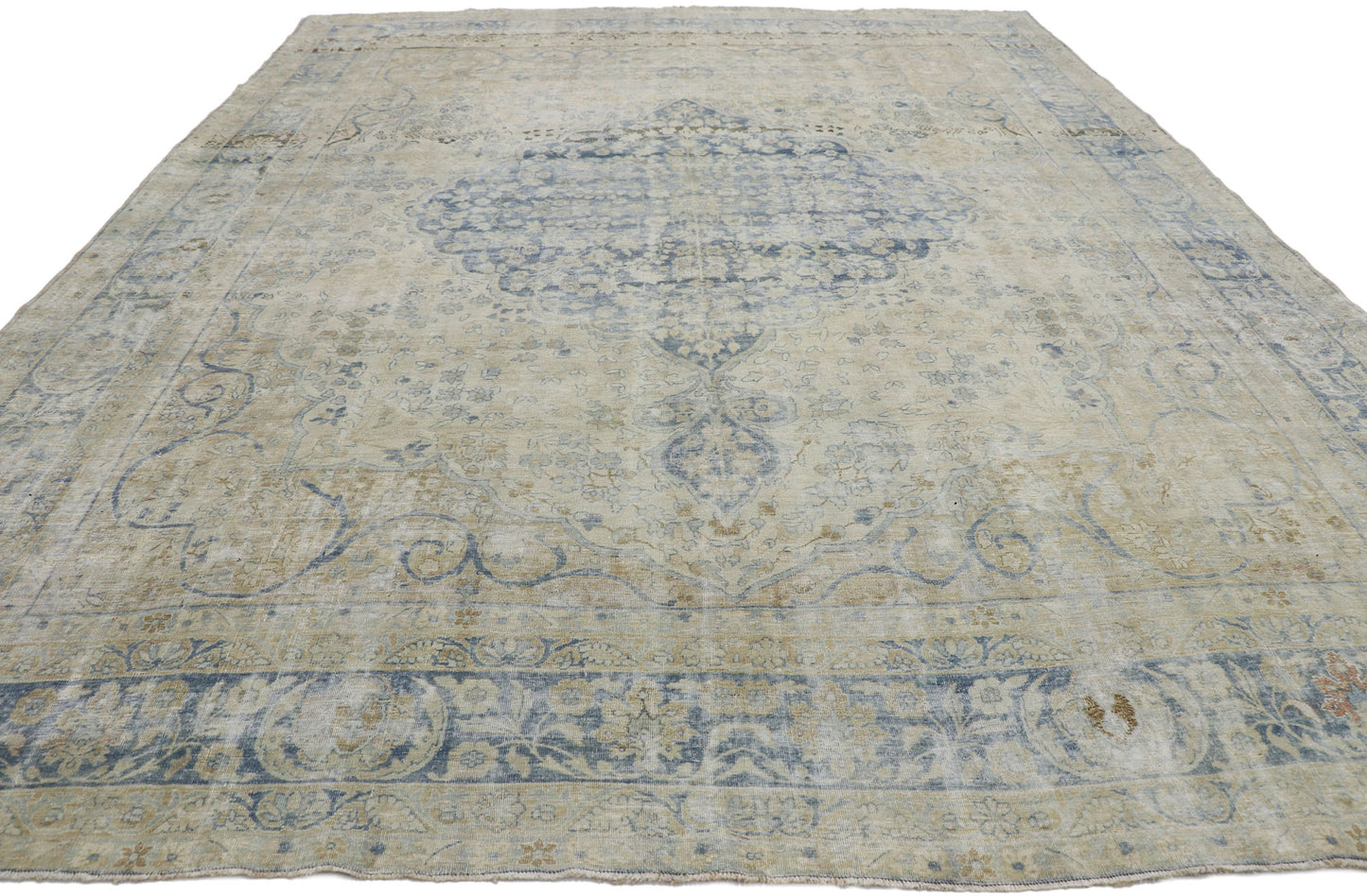 9 x 11 Antique Persian Kerman Rug 53654