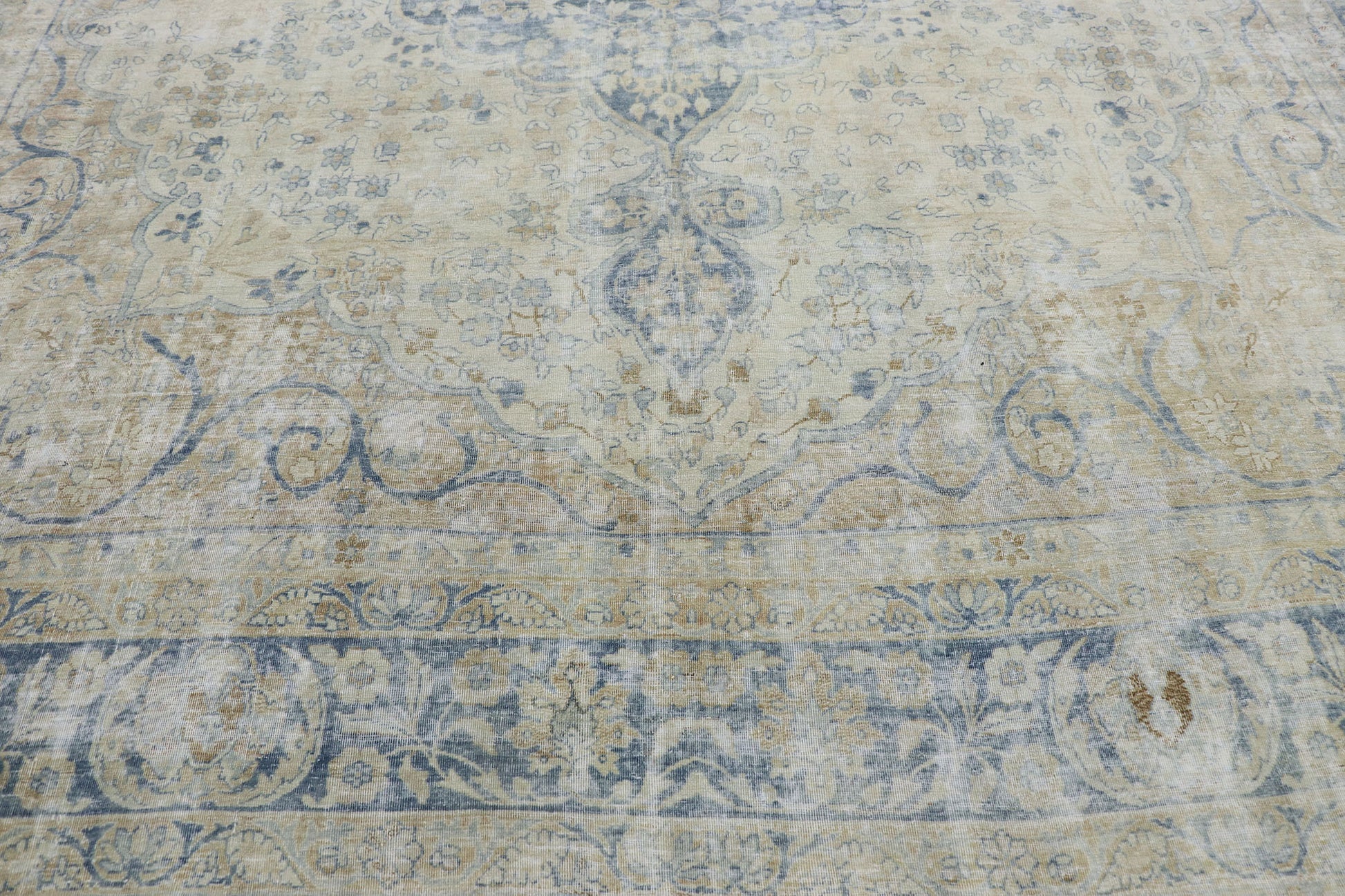 9 x 11 Antique Persian Kerman Rug 53654