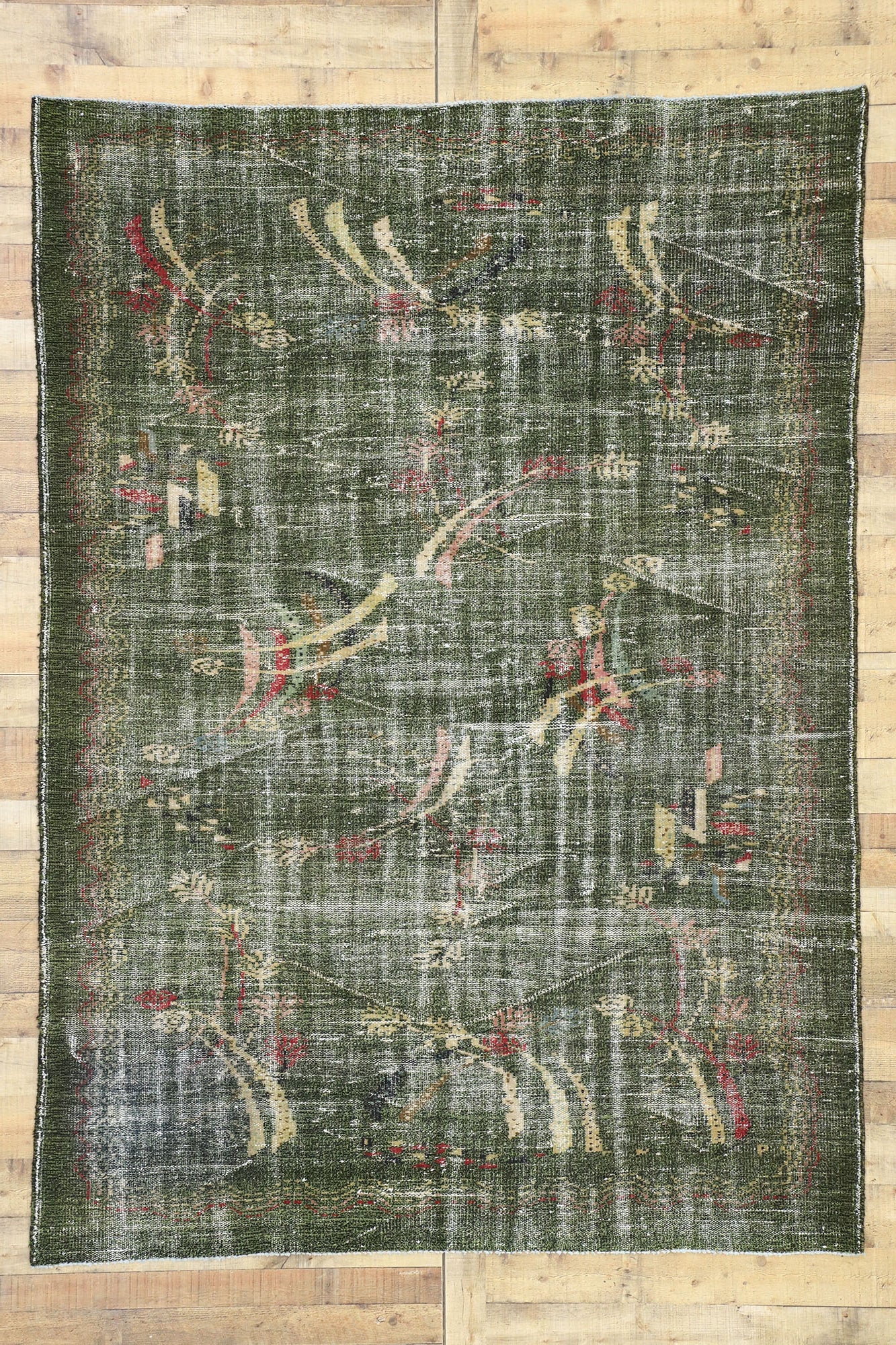 6 x 9 Zeki Muren Vintage Turkish Sivas Rug 52654