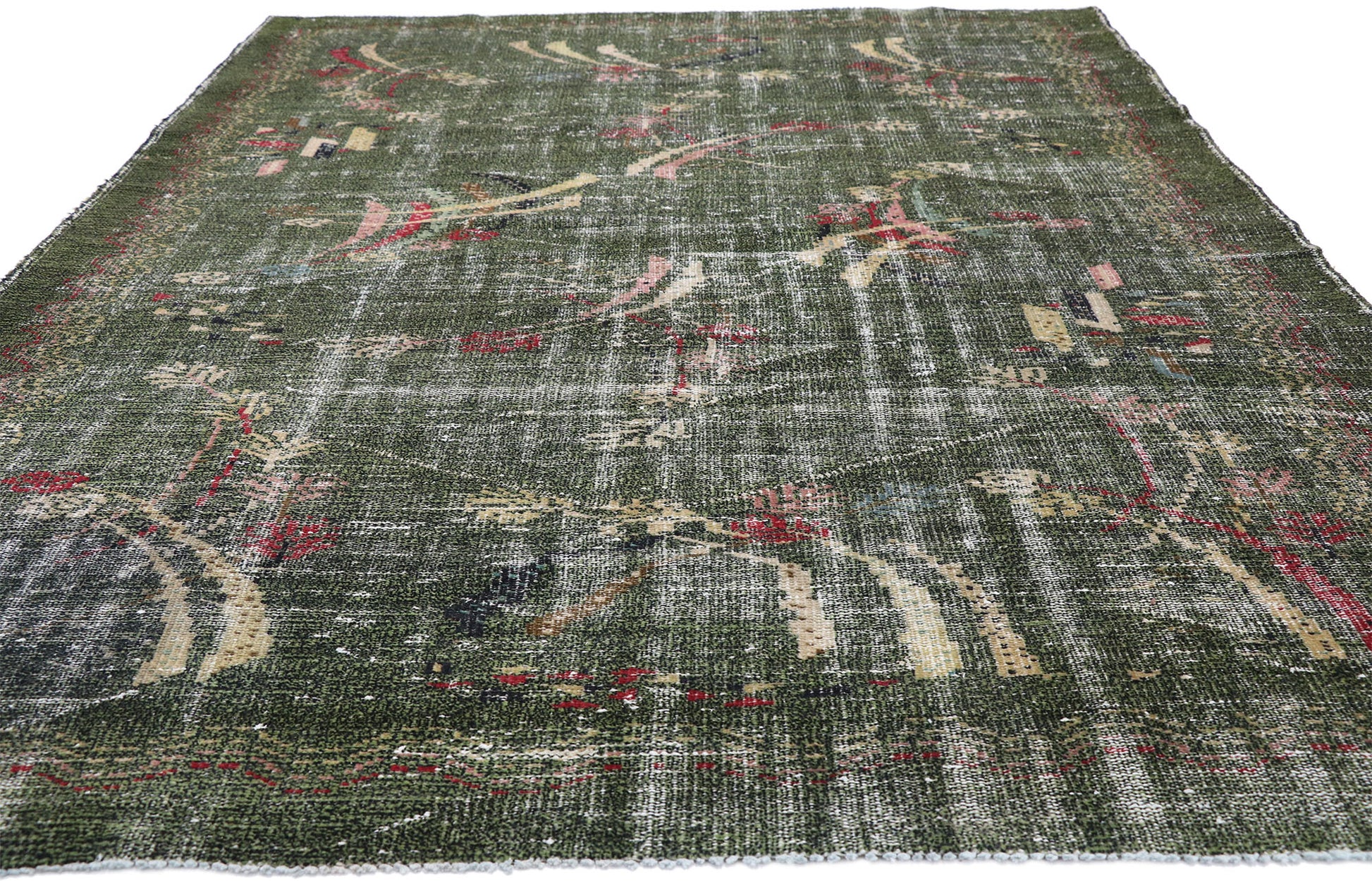 6 x 9 Zeki Muren Vintage Turkish Sivas Rug 52654