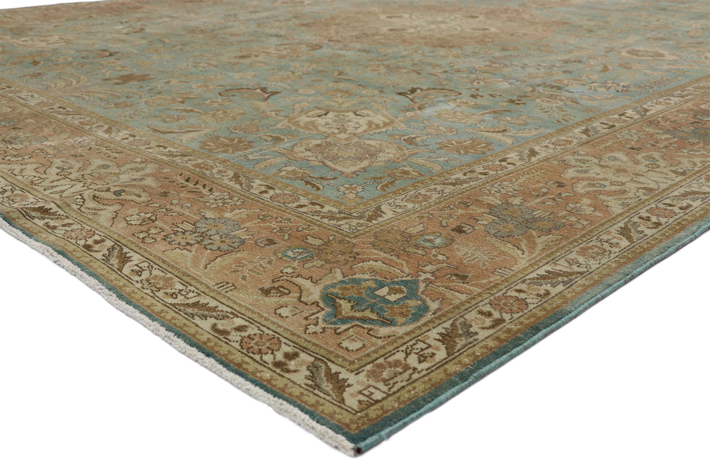 10 x 13 Vintage Persian Tabriz Rug 52664