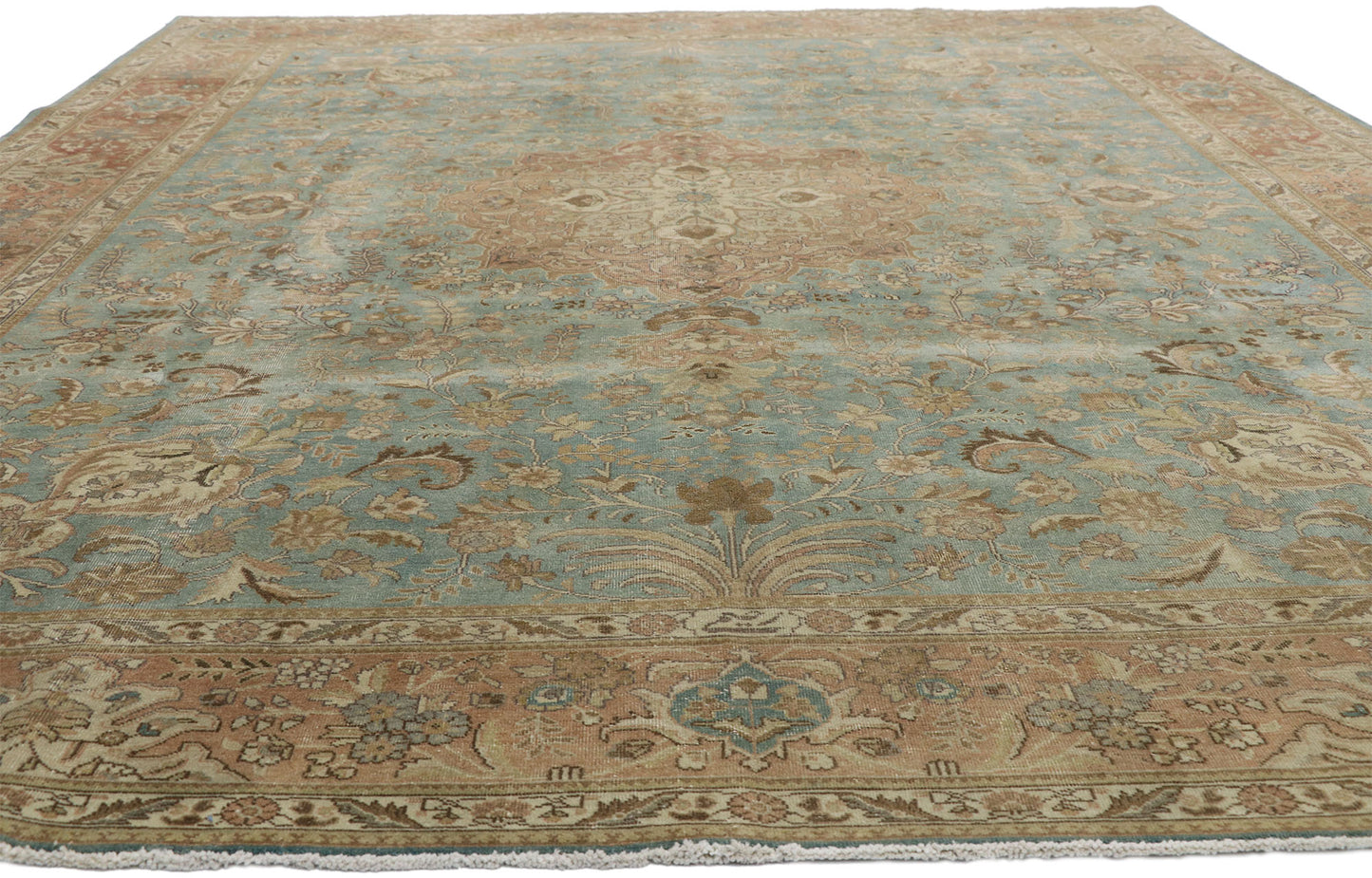 10 x 13 Vintage Persian Tabriz Rug 52664