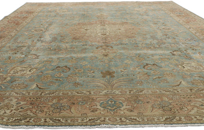 10 x 13 Vintage Persian Tabriz Rug 52664