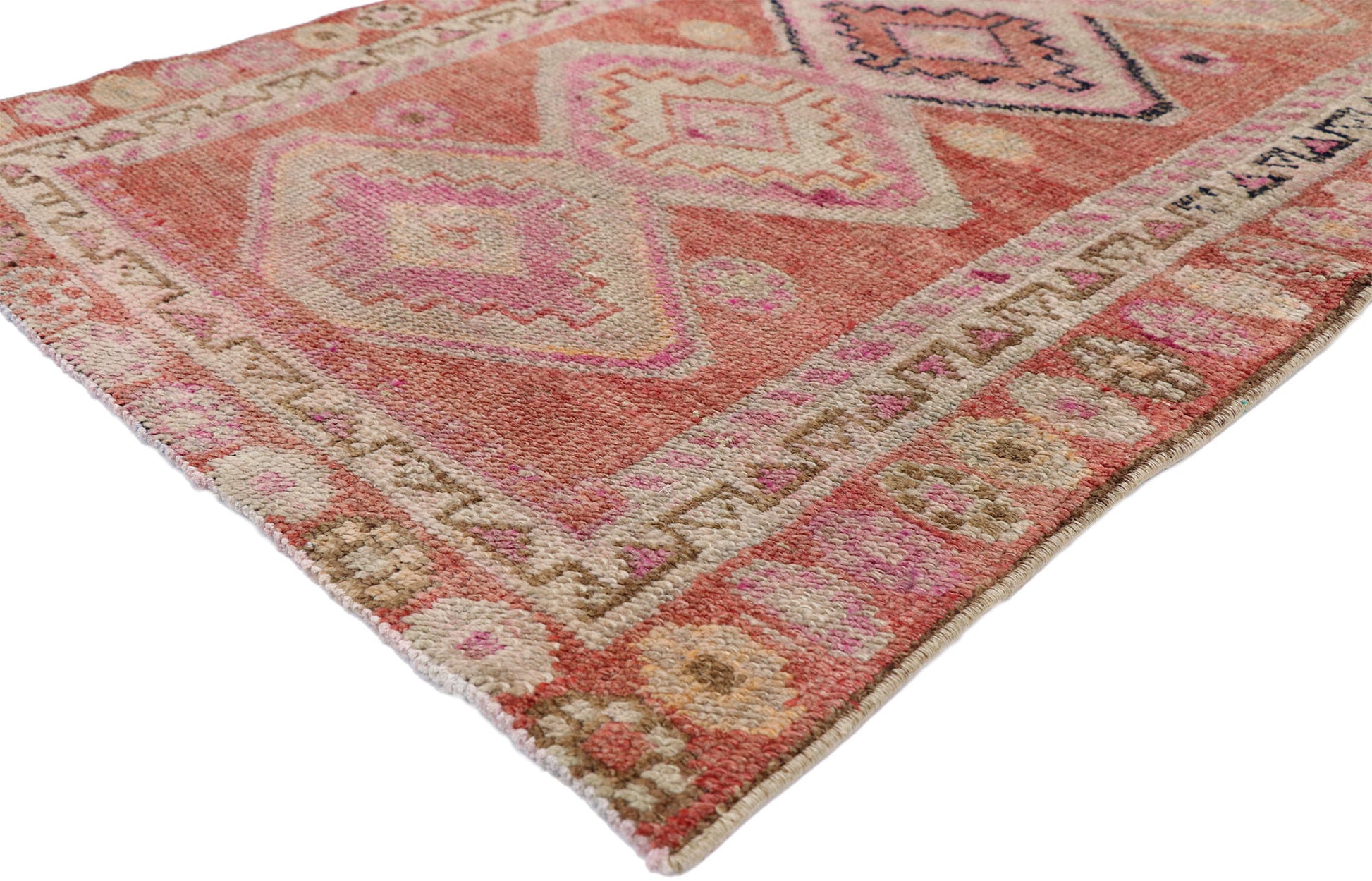 3 x 12 Vintage Turkish Oushak Rug 52665