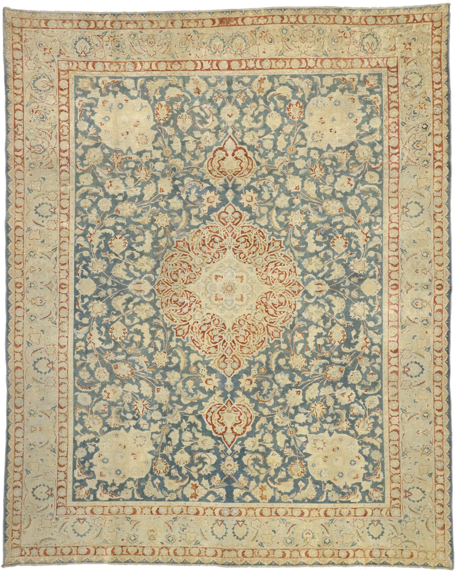 10 x 12 Antique Persian Heriz Rug 52669