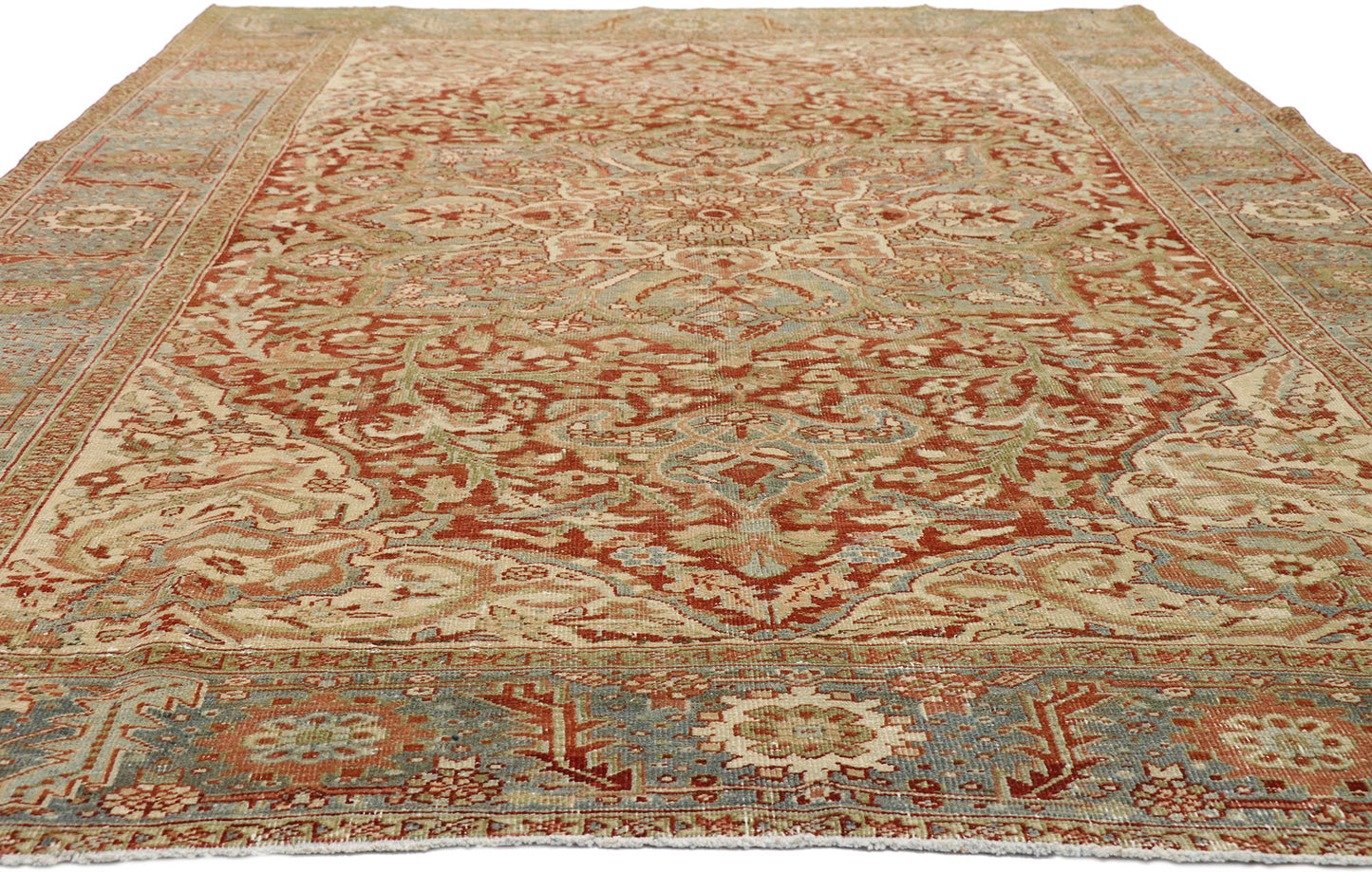 8 x 11 Antique Persian Heriz Rug 52670