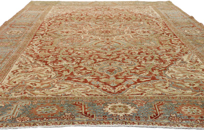 8 x 11 Antique Persian Heriz Rug 52670