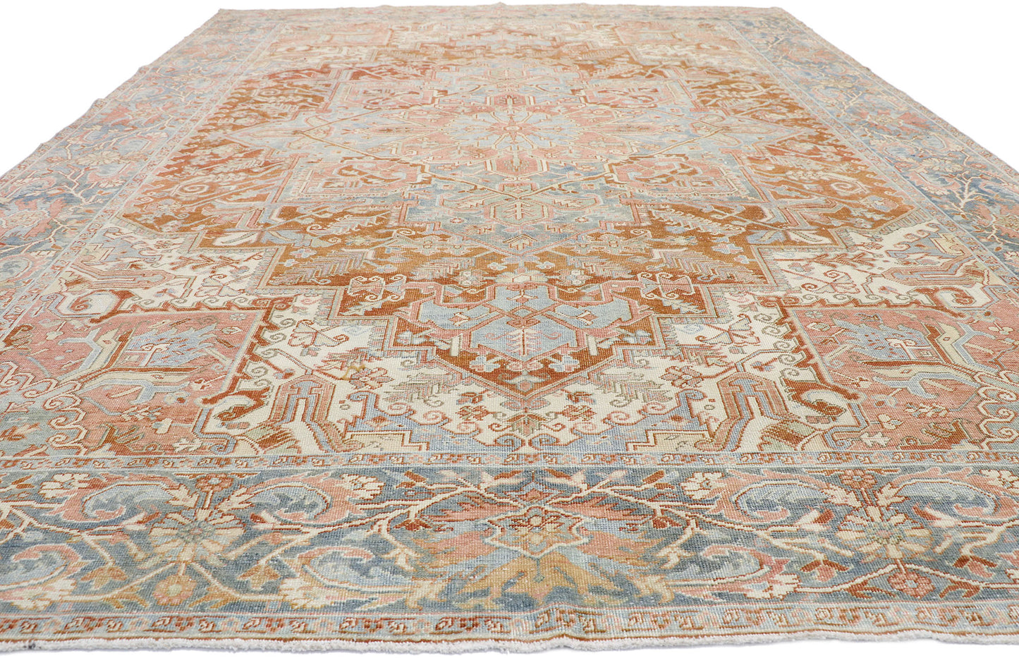 9 x 12 Antique Persian Heriz Rug 52671