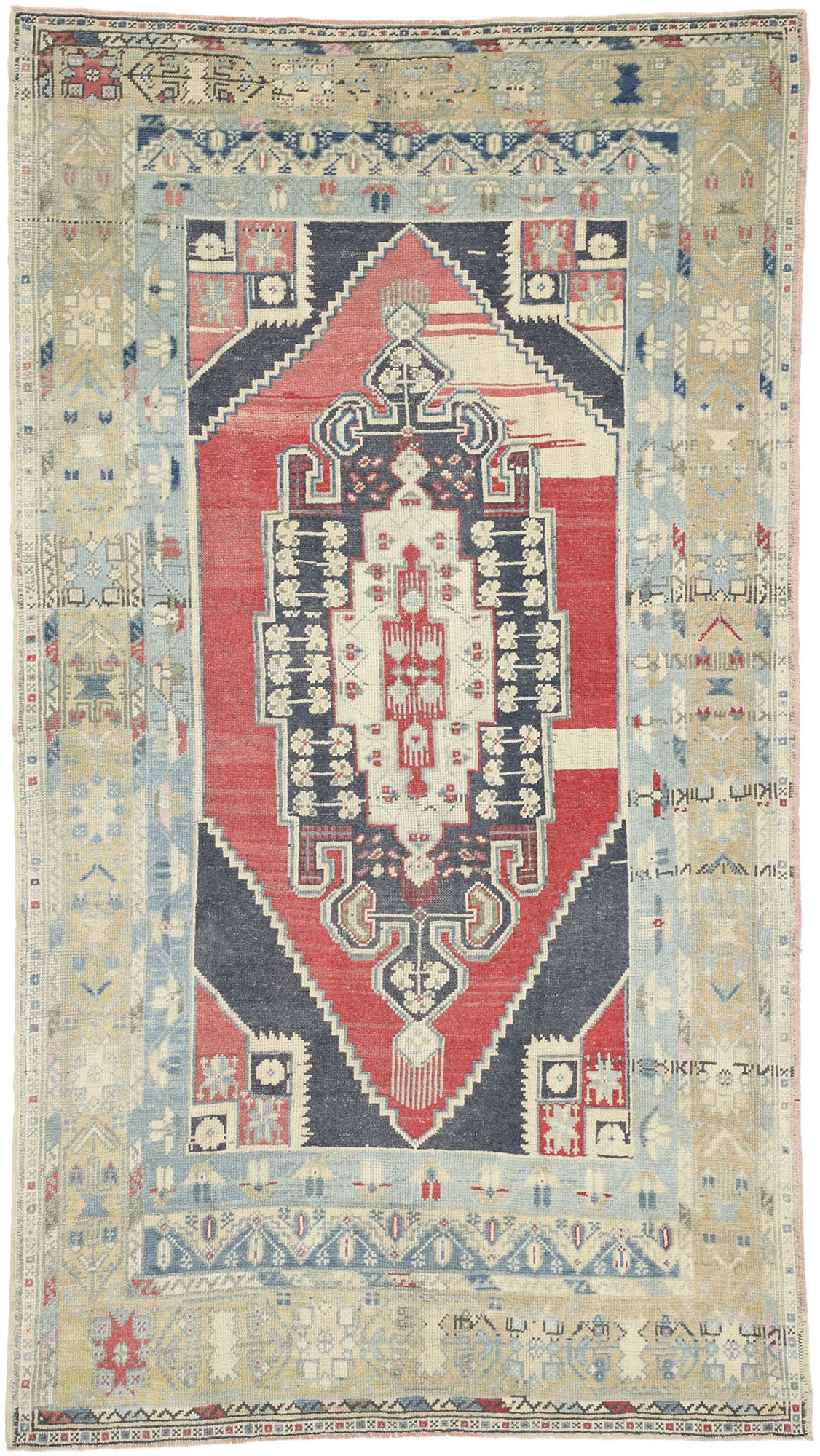 5 x 8 Vintage Oushak Rug 52674