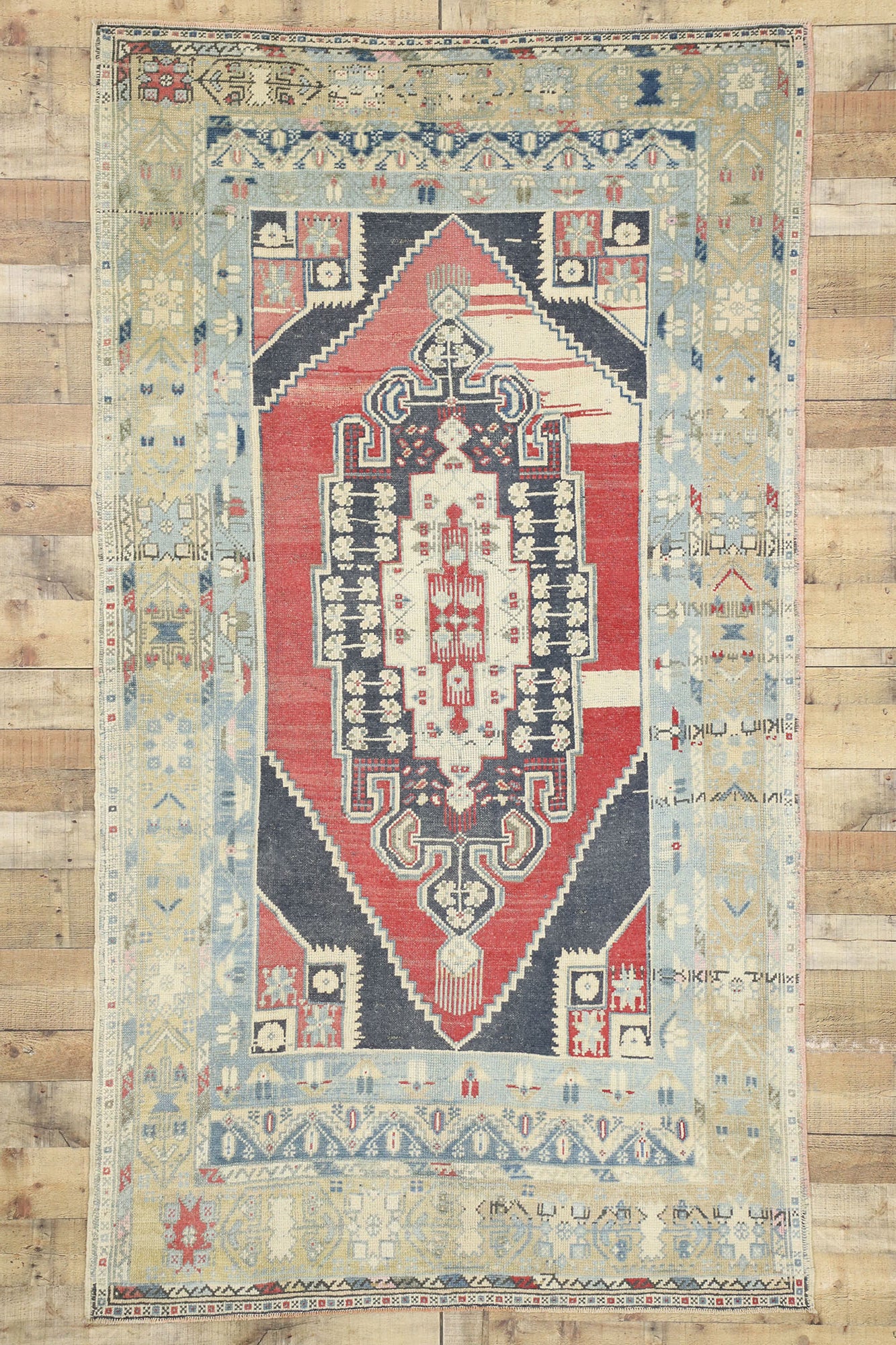 5 x 8 Vintage Oushak Rug 52674