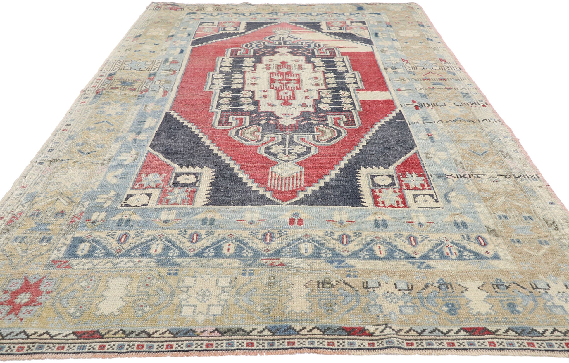 5 x 8 Vintage Oushak Rug 52674