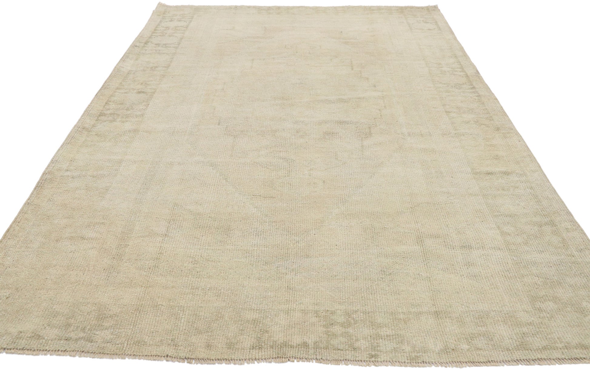 4 x 7 Vintage Turkish Oushak Rug 52675