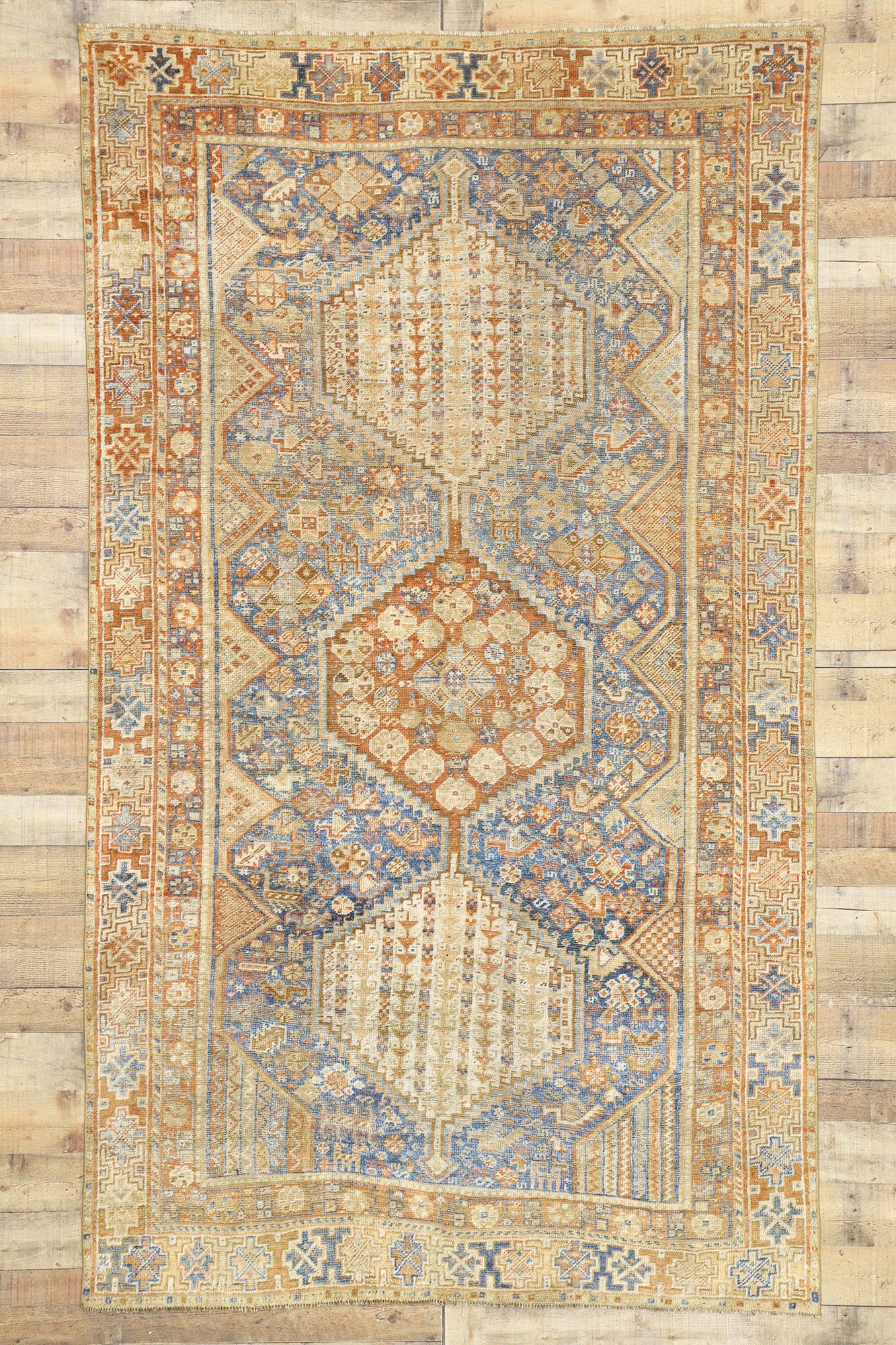 6 x 10 Antique Persian Shiraz Rug 52677