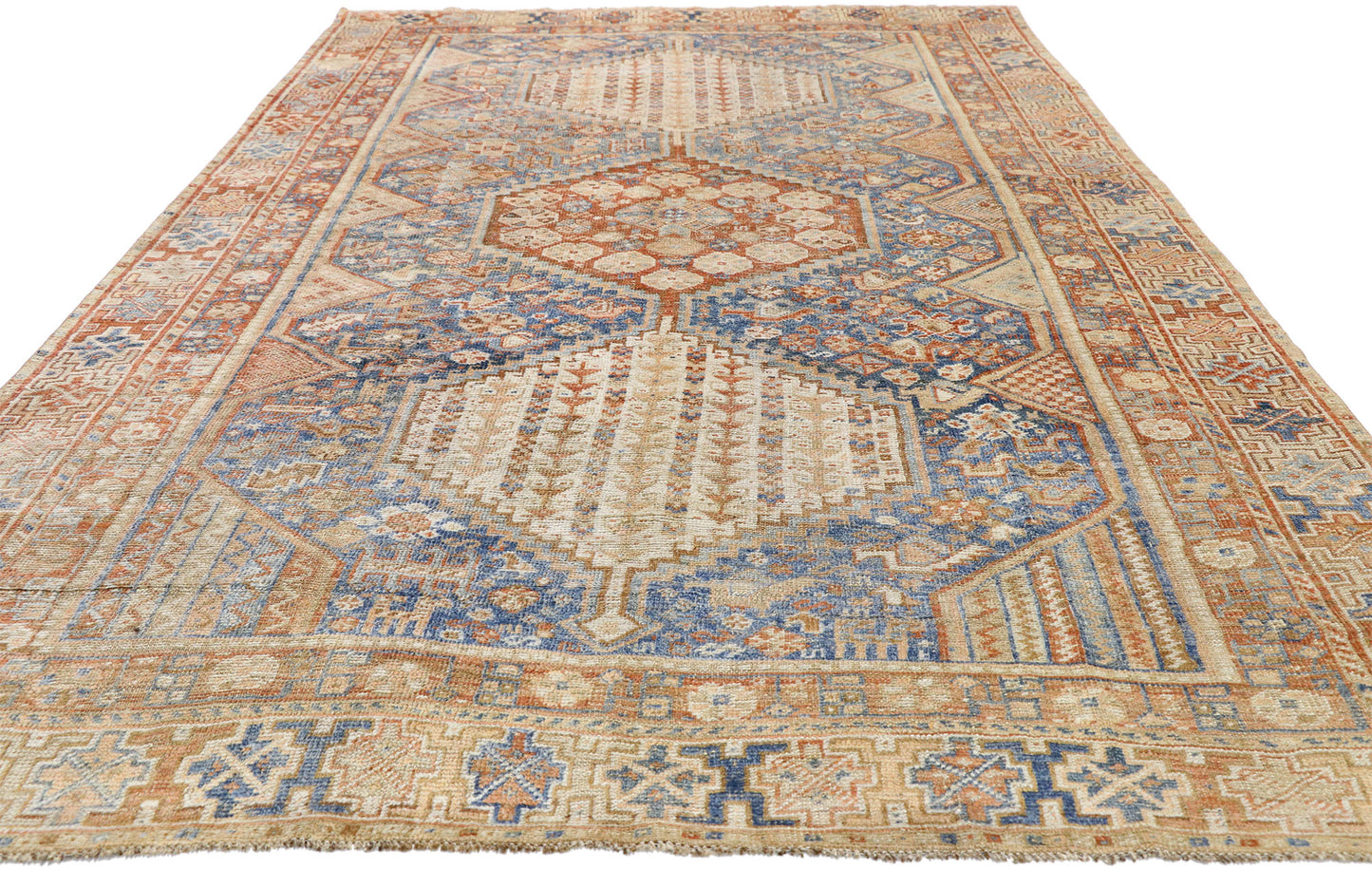 6 x 10 Antique Persian Shiraz Rug 52677