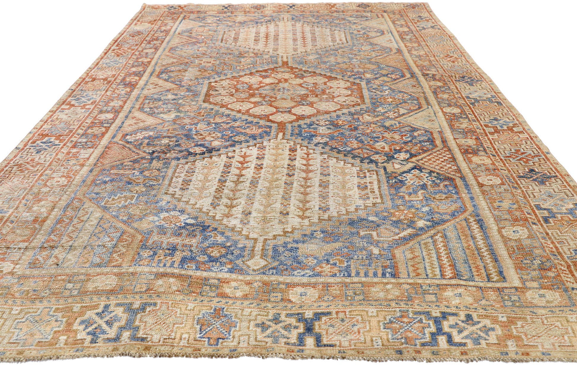 6 x 10 Antique Persian Shiraz Rug 52677
