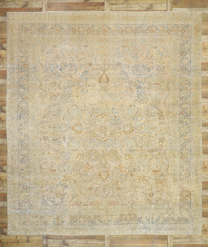 13 x 14 Antique Turkish Khorassan Rug 52678