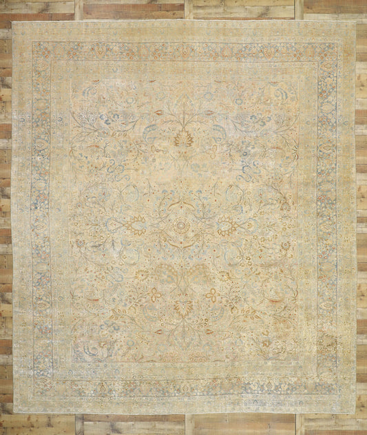 13 x 14 Antique Turkish Khorassan Rug 52678