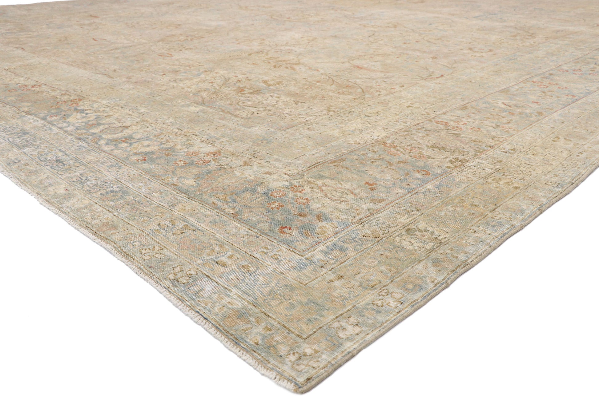 13 x 14 Antique Turkish Khorassan Rug 52678