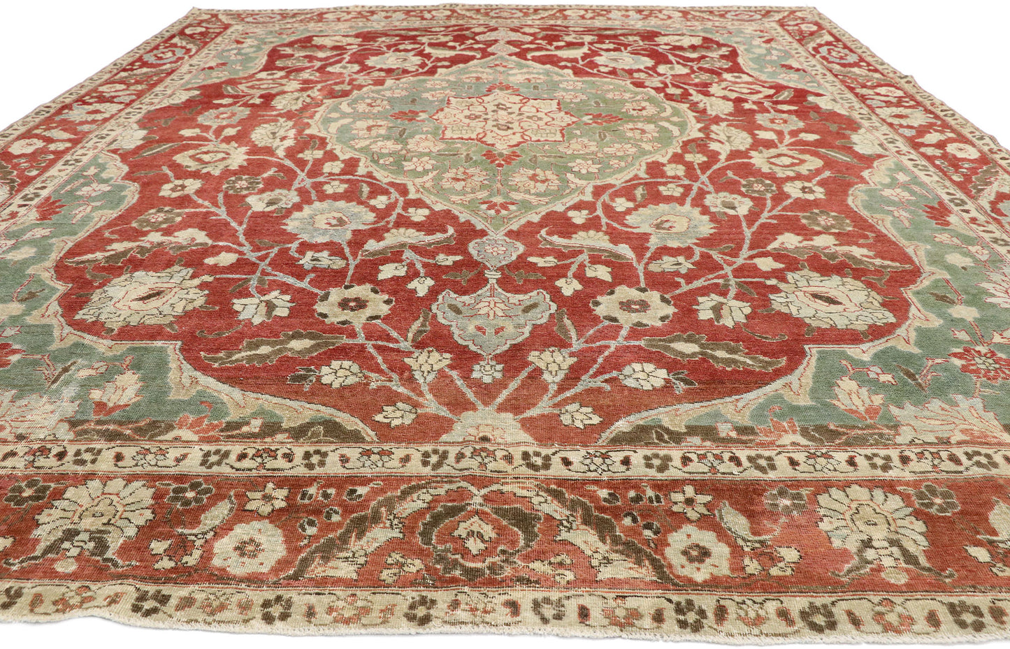 9 x 12 Antique Persian Mahal Rug 52679