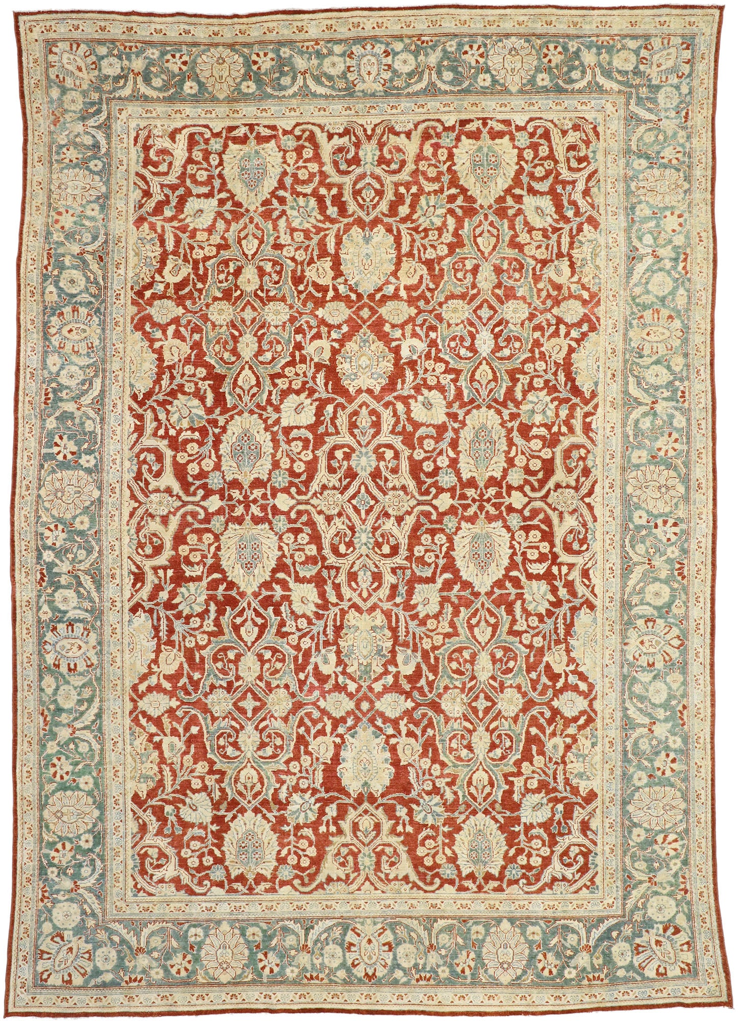 10 x 14 Antique Persian Mahal Rug 52680