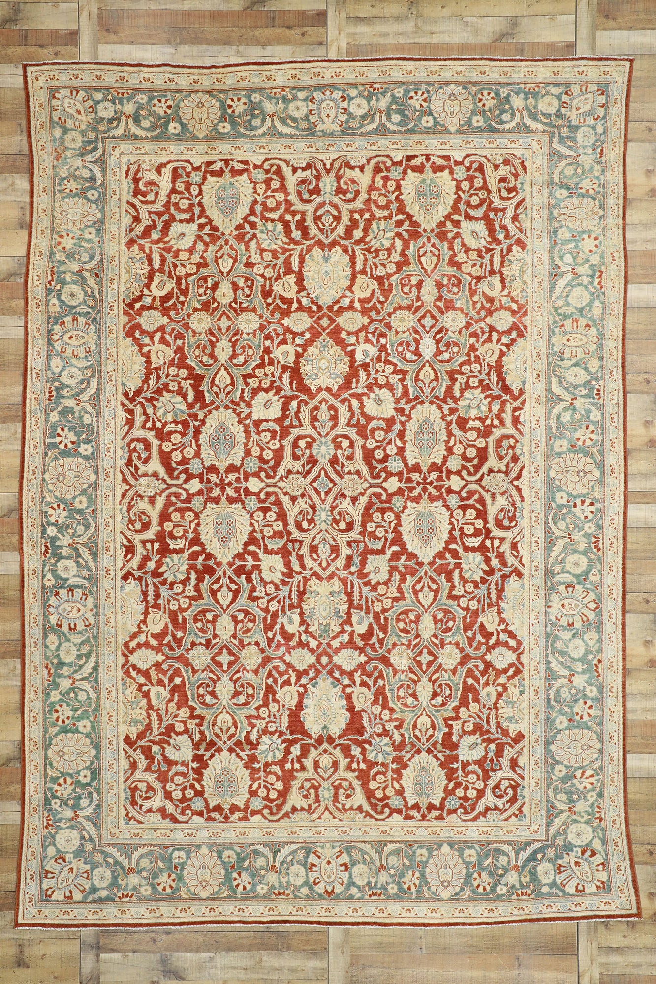 10 x 14 Antique Persian Mahal Rug 52680