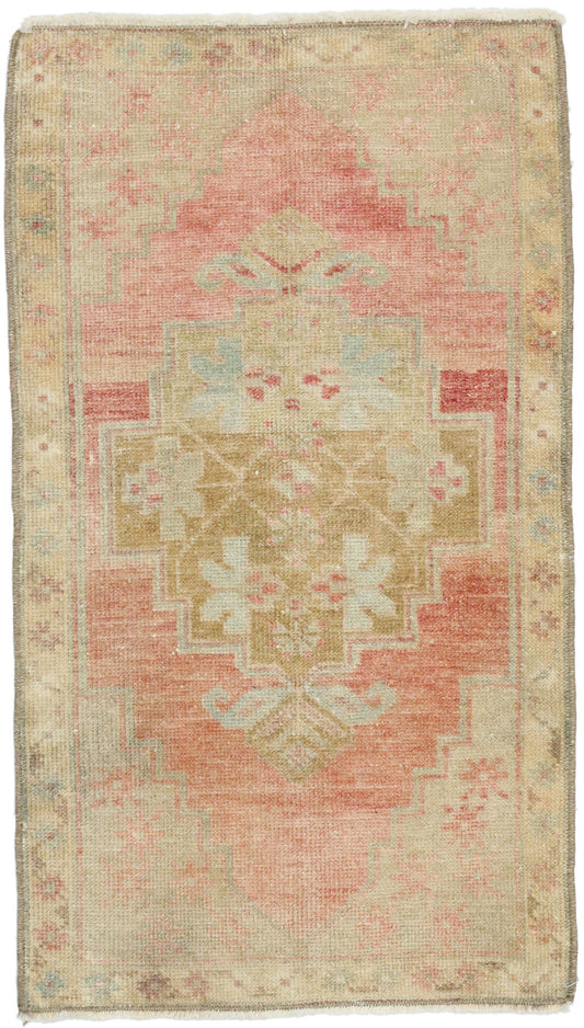 2 x 3 Vintage Oushak Rug 52682