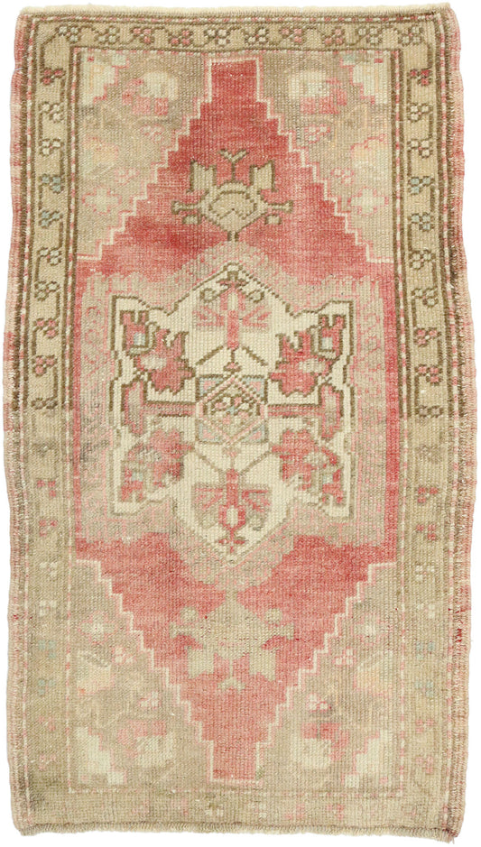 2 x 4 Vintage Oushak Rug 52684