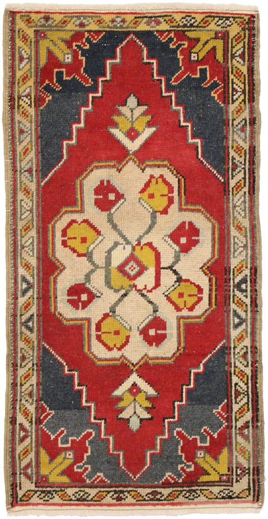 2 x 3 Vintage Oushak Rug 52687