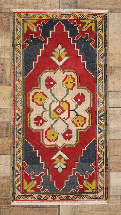 2 x 3 Vintage Oushak Rug 52687