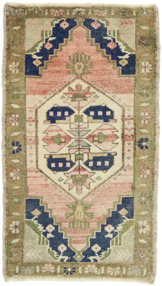 2 x 3 Vintage Oushak Rug 52688
