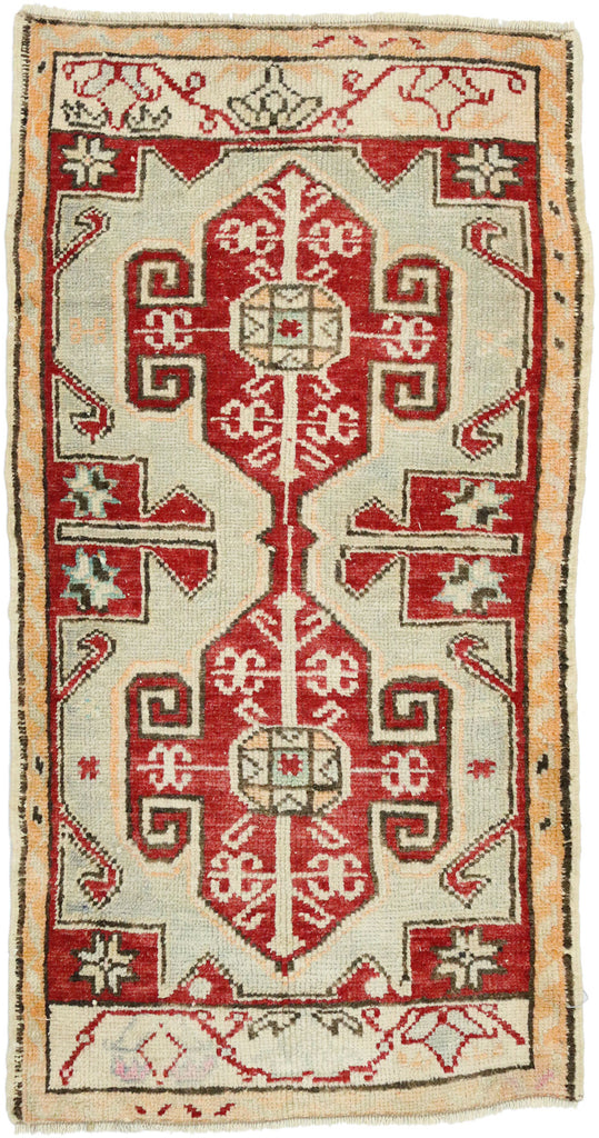2 x 3 Vintage Turkish Oushak Rug 52691