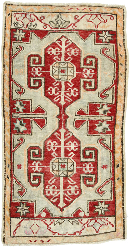 2 x 3 Vintage Turkish Oushak Rug 52691