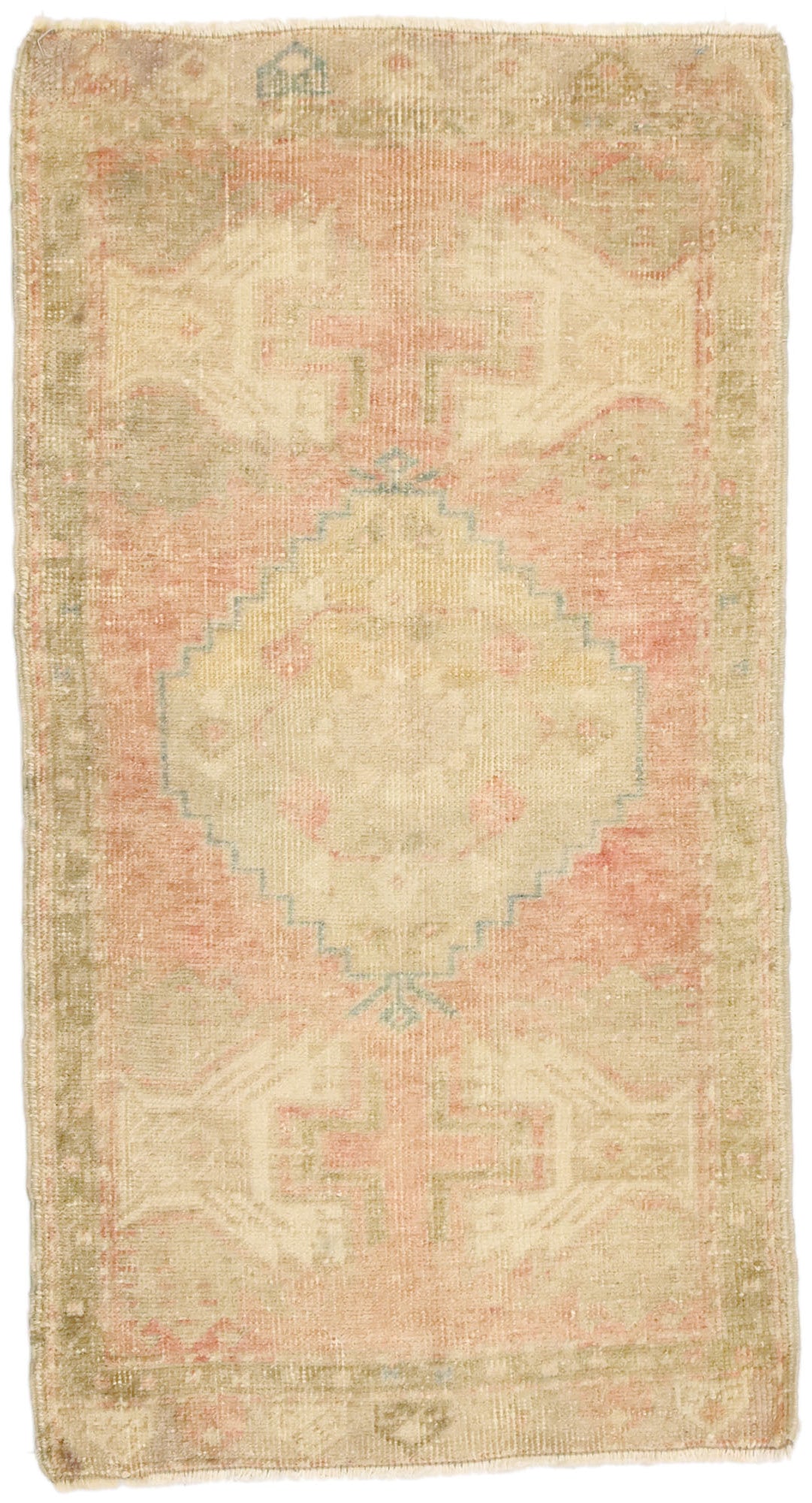 2 x 3 Vintage Turkish Oushak Rug 52694