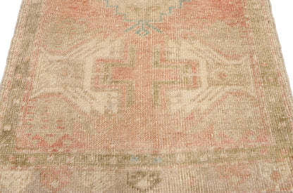2 x 3 Vintage Turkish Oushak Rug 52694