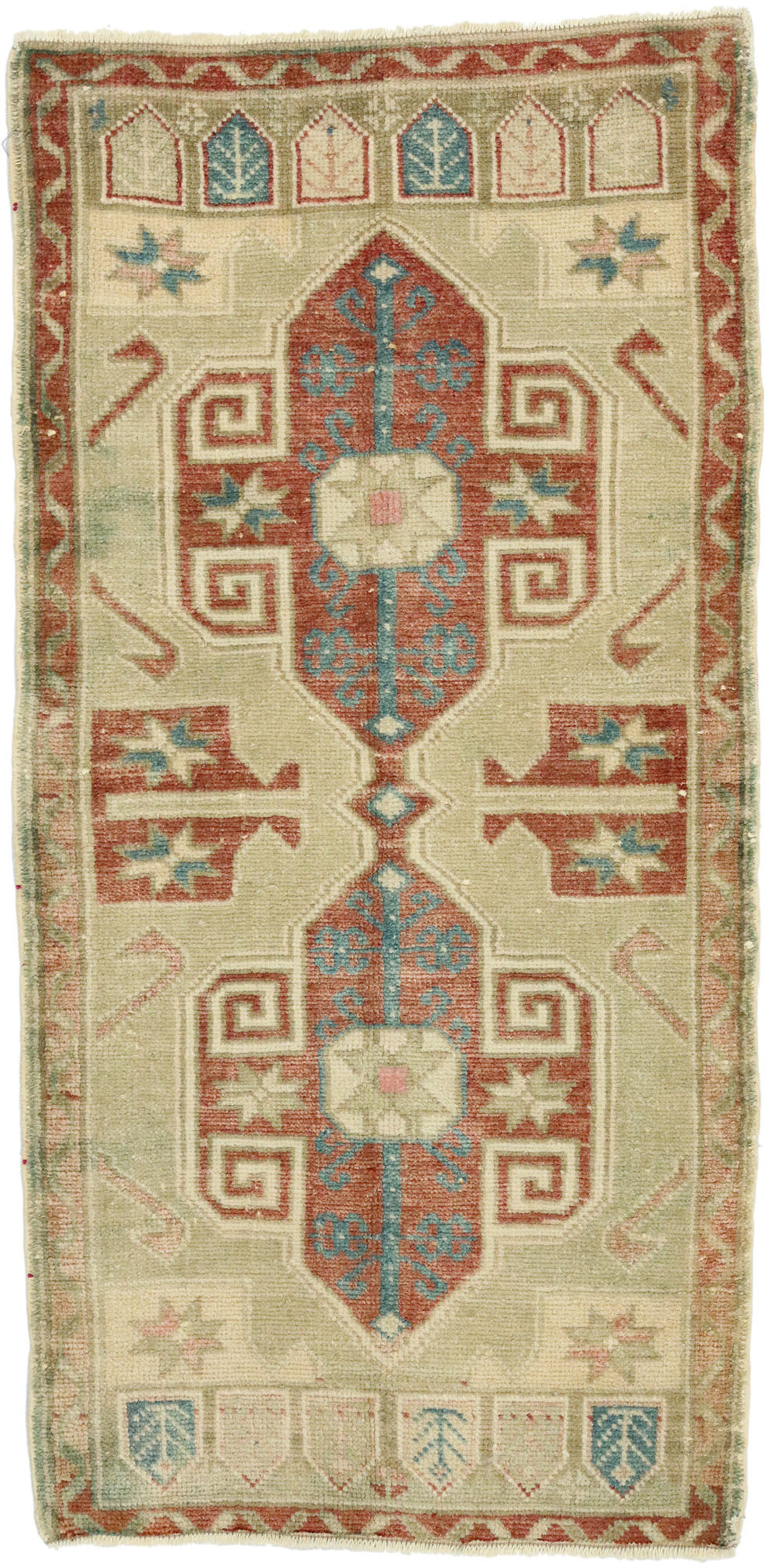 2 x 4 Vintage Oushak Rug 52696