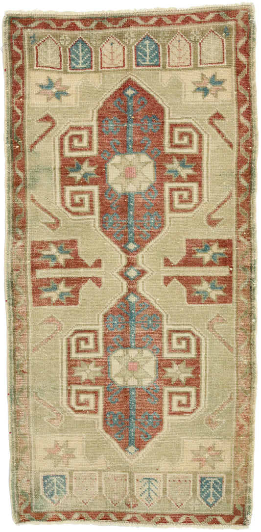 2 x 4 Vintage Oushak Rug 52696
