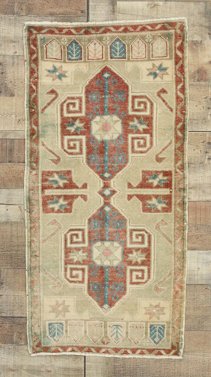 2 x 4 Vintage Oushak Rug 52696