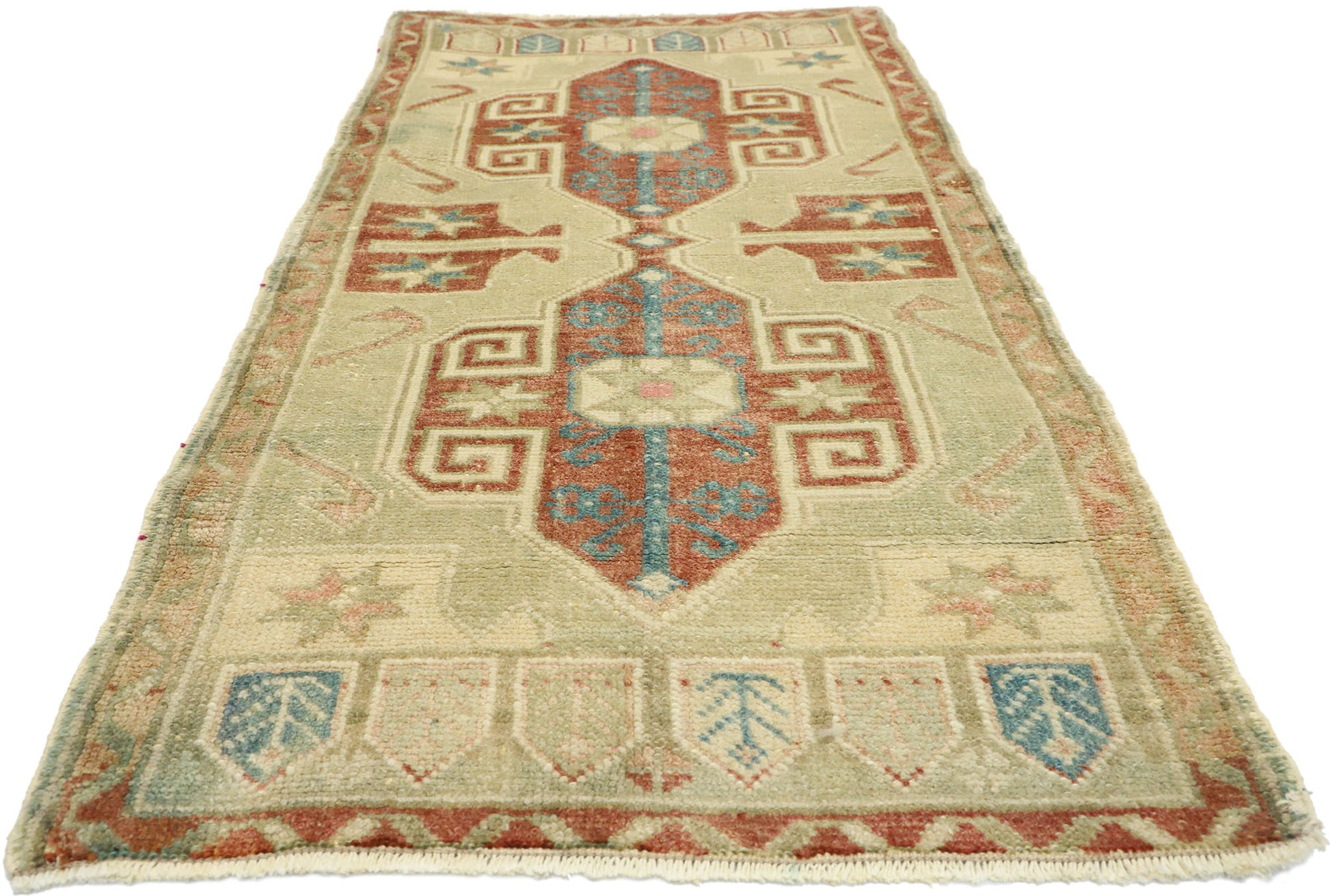2 x 4 Vintage Oushak Rug 52696