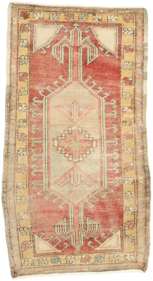 2 x 4 Vintage Oushak Rug 52698