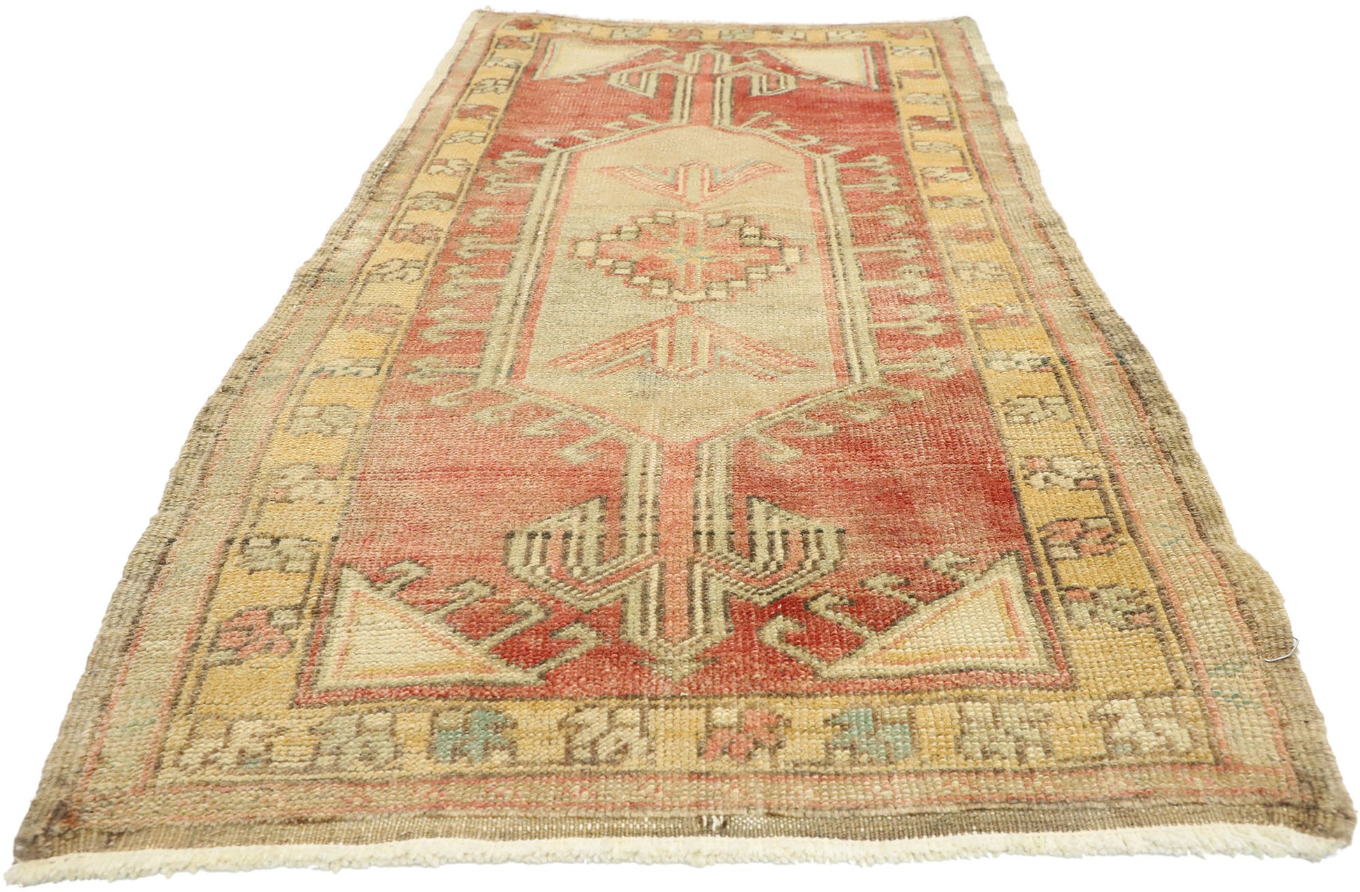 2 x 4 Vintage Oushak Rug 52698