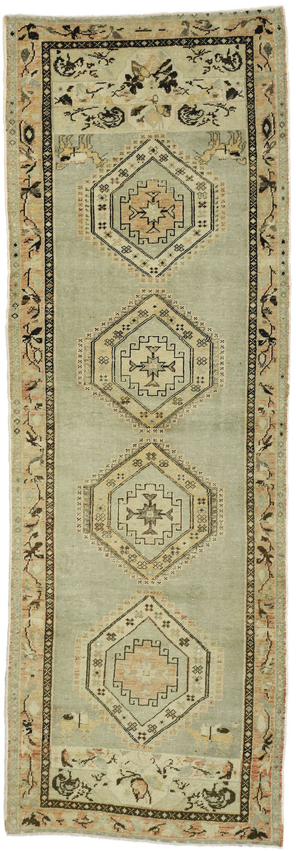 3 x 9 Vintage Turkish Oushak Rug 52703